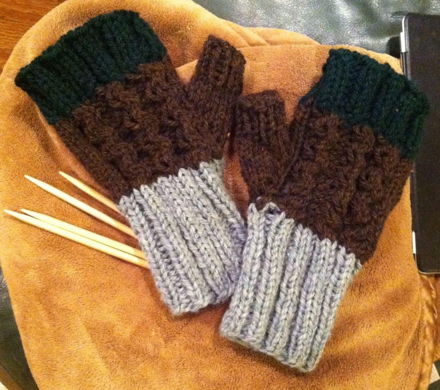 Mens Fingerless Gloves Knit Pattern Chunky Fingerless Glove Pattern For Men And Women Candace Hunter