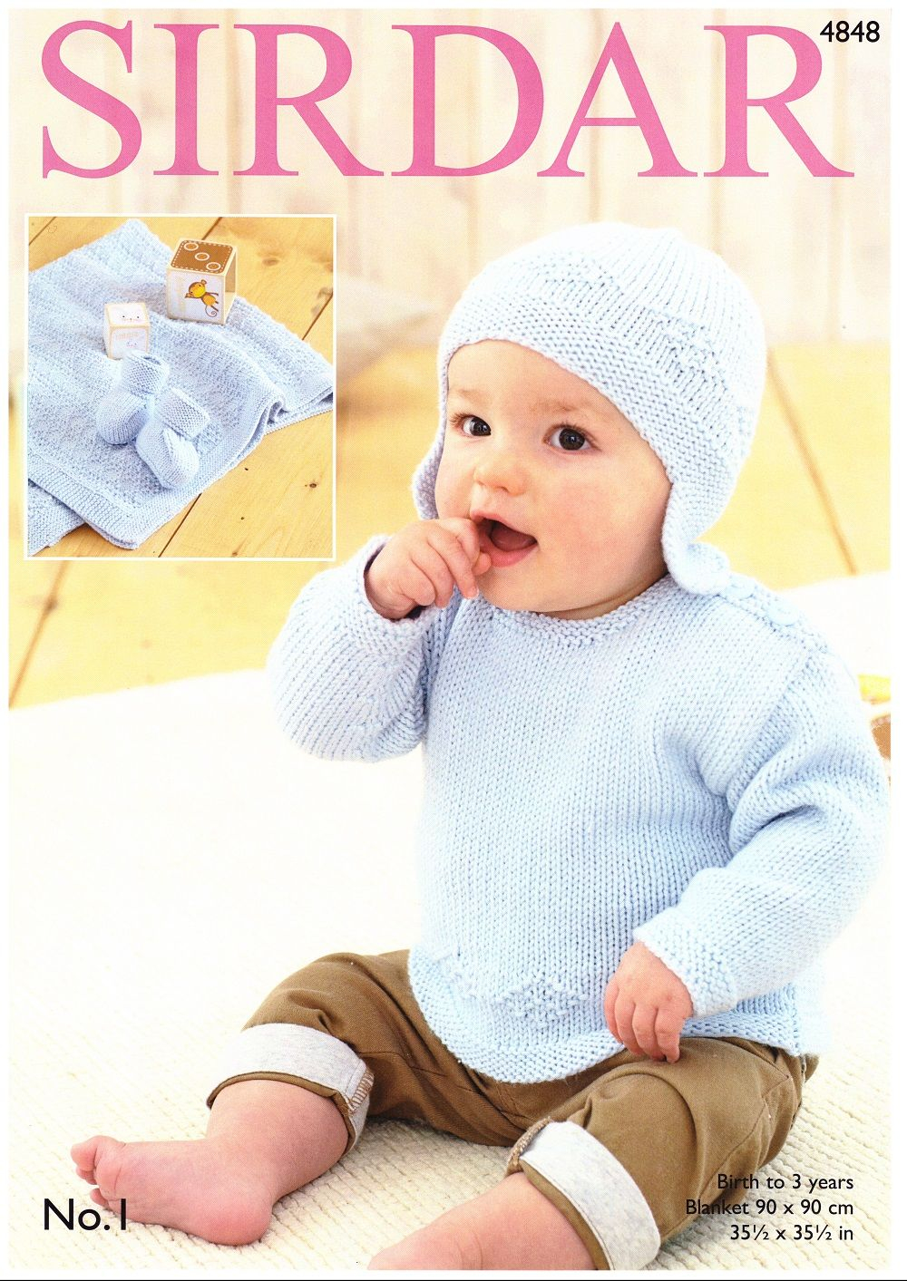 Sirdar Baby Knitting Patterns Sirdar Babies Sweater Helmet Blanket Knitting Pattern In No1 Dk 4848
