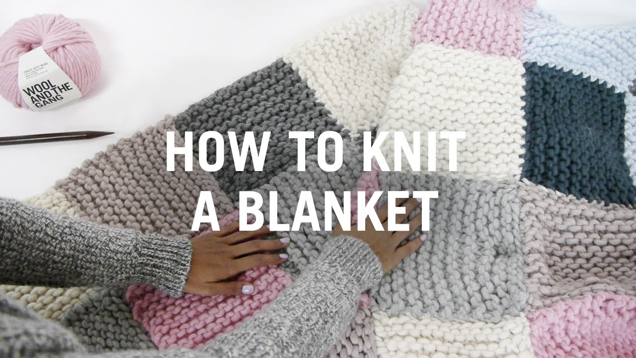 Afghan Knitting Pattern How To Knit A Blanket Step Step