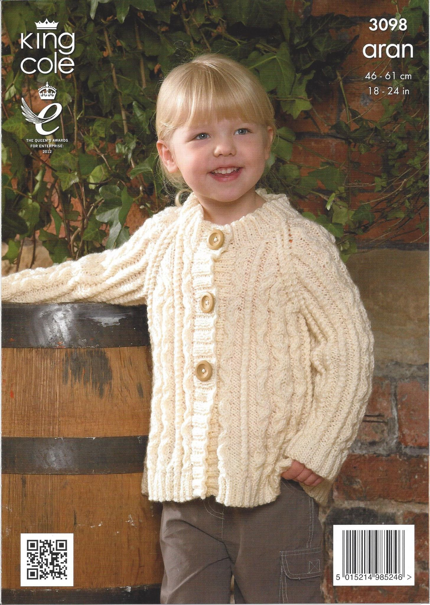Aran Knit Cardigan Pattern King Cole Aran Knitting Pattern 3098 Sweater Hooded Jacket Coat