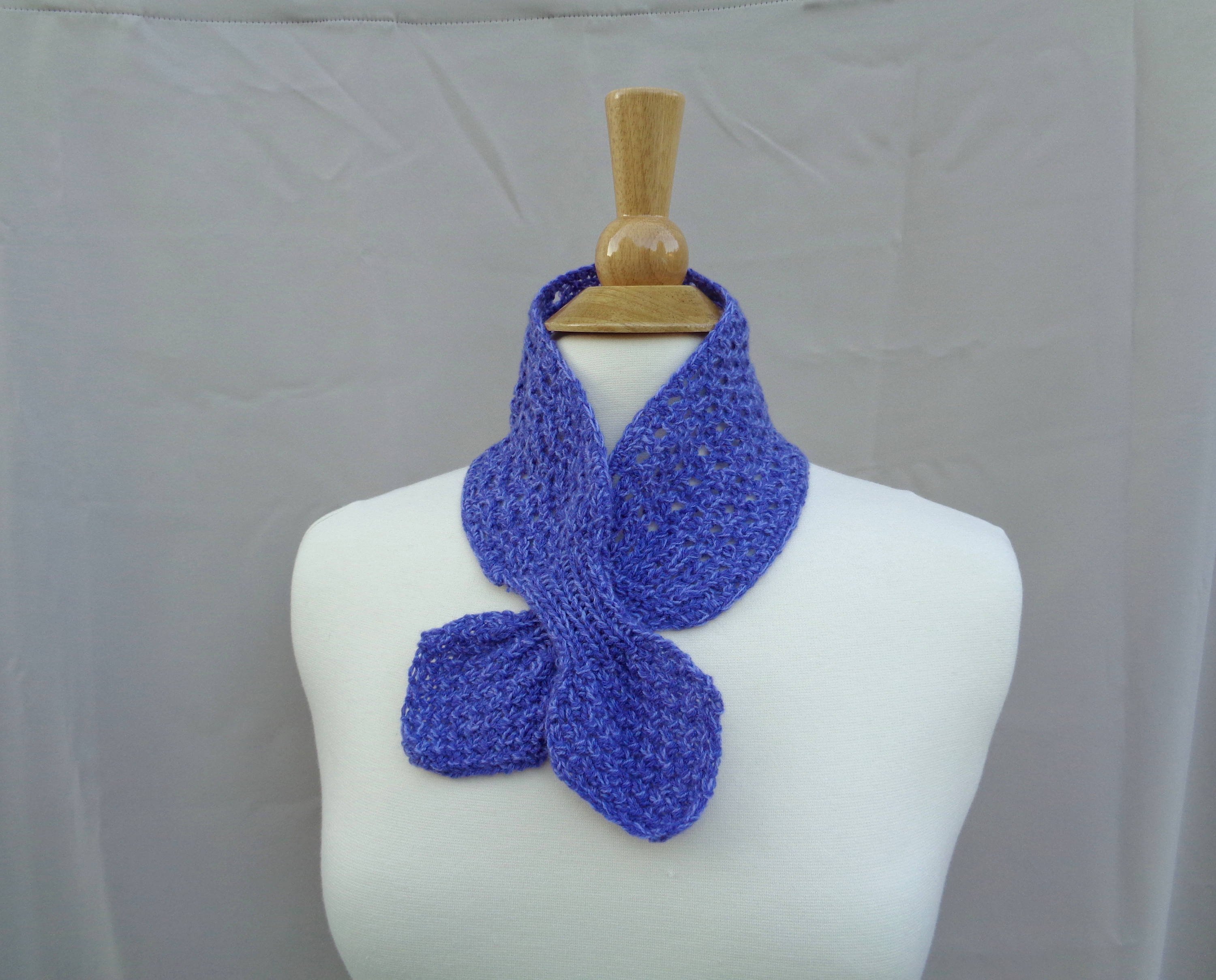 Ascot Scarf Knitting Pattern Cashmere Ascot Scarf Pull Through Keyhole Small Neck Scarf Hand Knit Nec