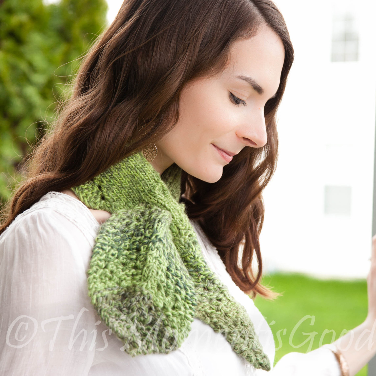 Ascot Scarf Knitting Pattern Loom Knit Keyhole Scarf Pattern Loom Knit Leaf Scarflet Cowl Ascot Leaves And Lace Pdf Pattern Available For Immediate Download