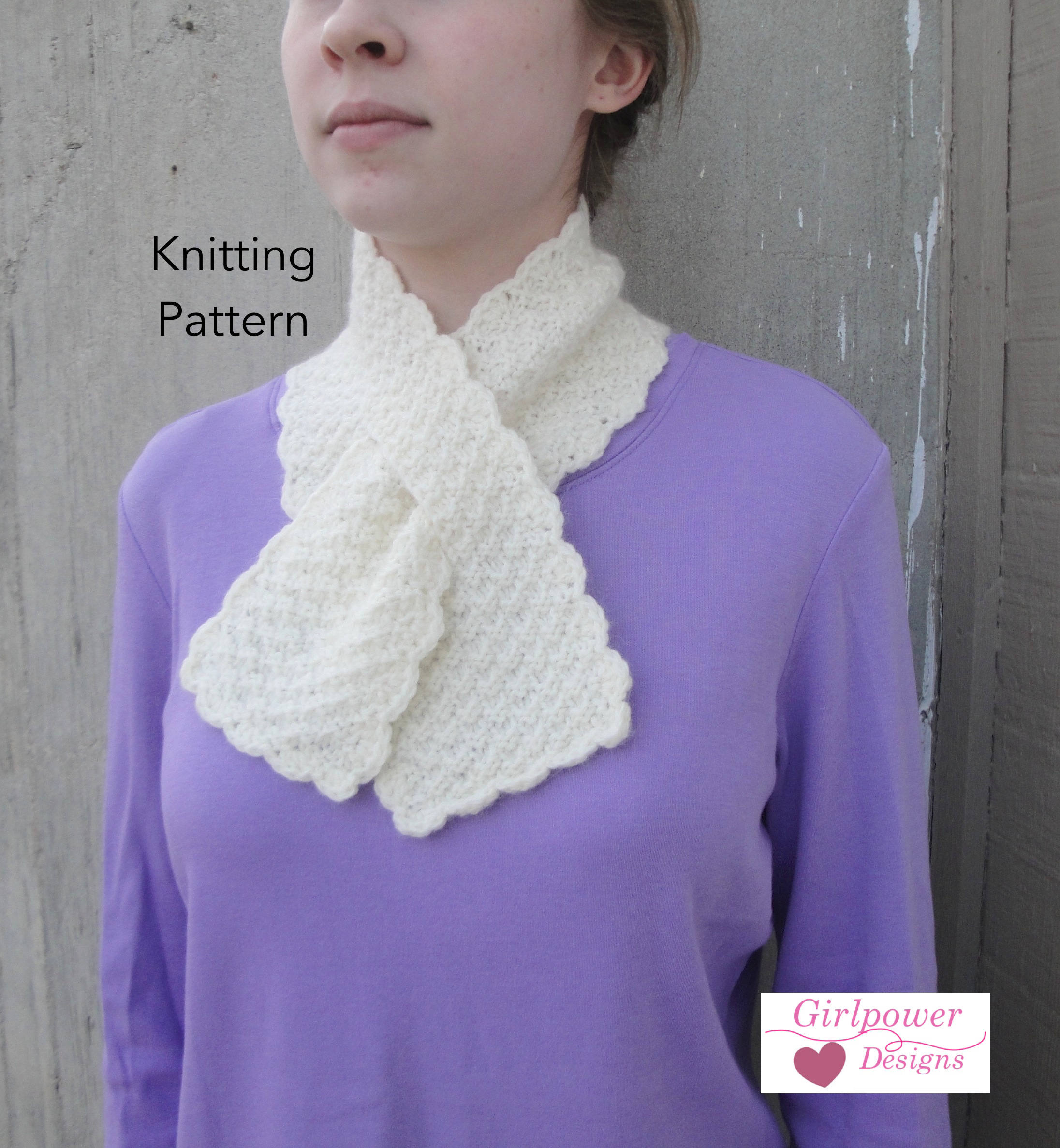 Ascot Scarf Knitting Pattern Pull Through Scarf Knitting Pattern Easy Ascot Neck Warmer Office Scarflette Keyhole Scarf Worsted Weight Yarn