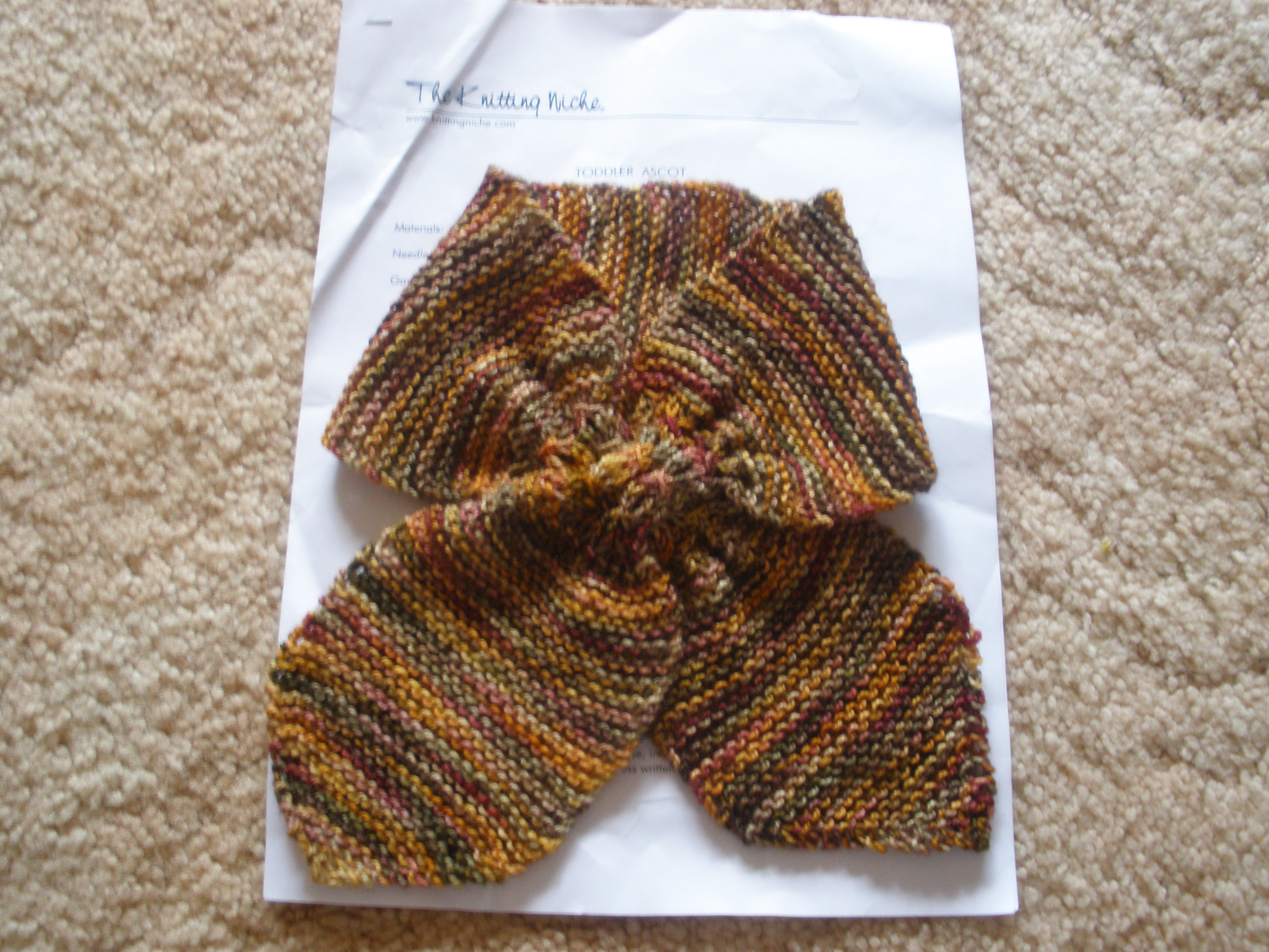 Ascot Scarf Knitting Pattern Toddler Ascot Gippsland Granny