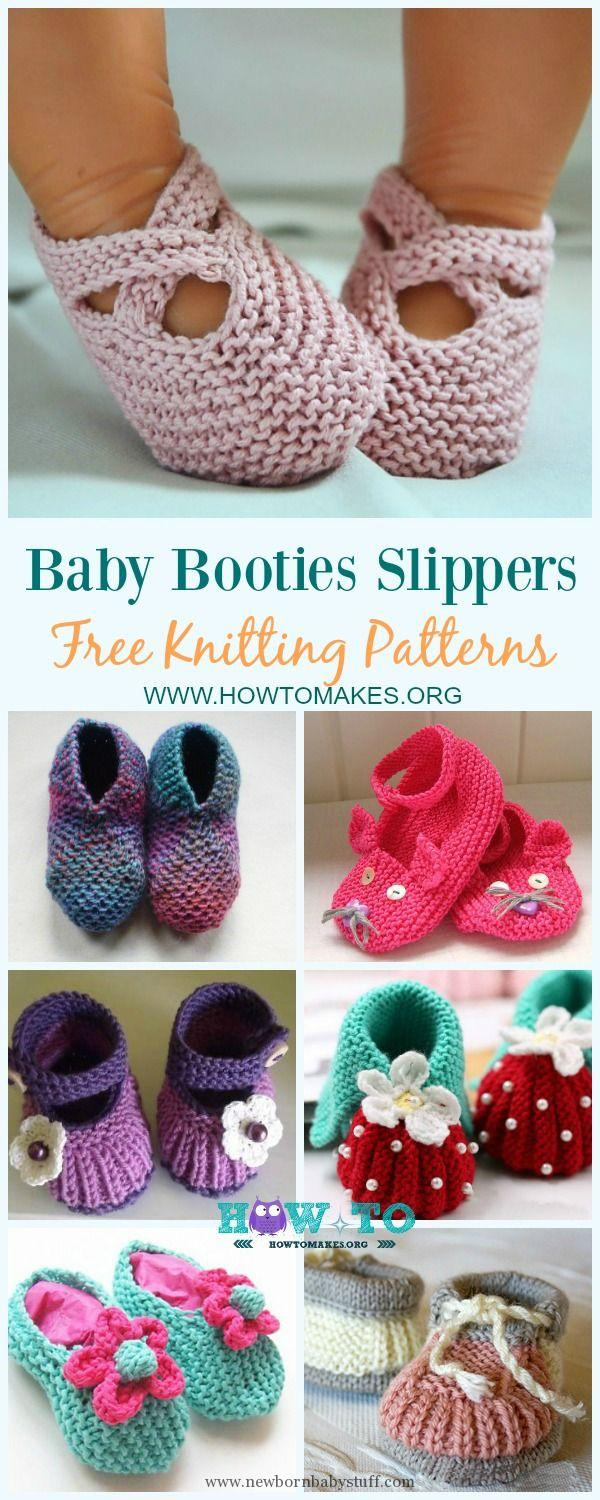 Babies Booties Knitting Pattern Ba Knitting Patterns Collection Of Ba Booties Slippers Free