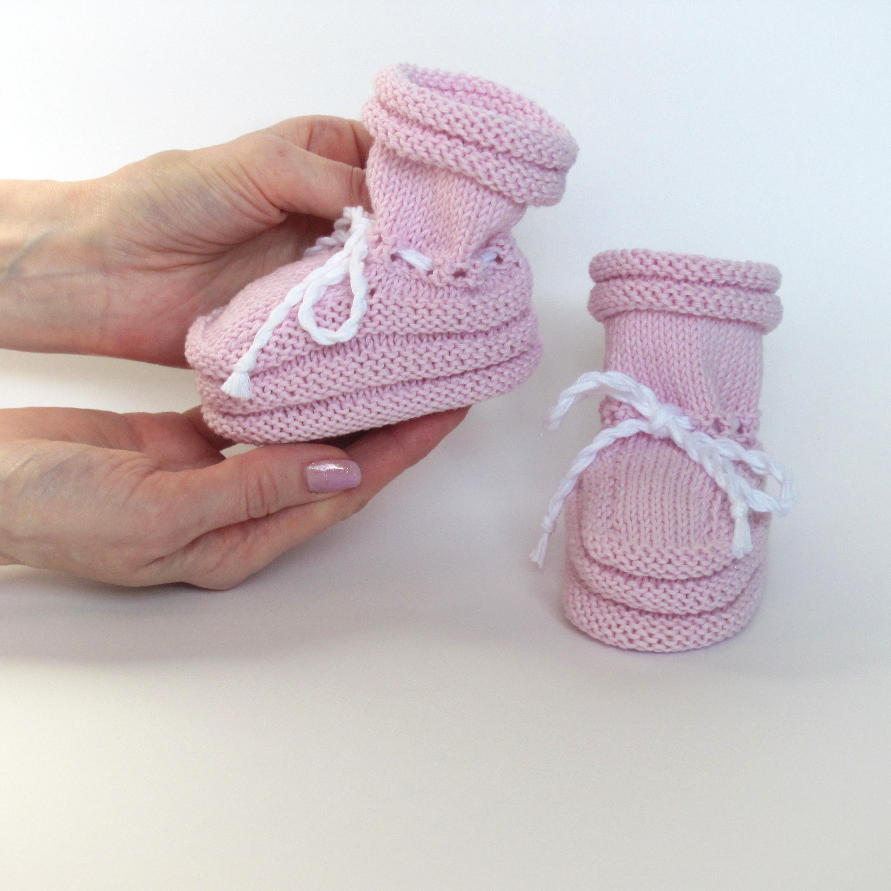 Babies Booties Knitting Pattern Knit Ba Booties Illustrated Knitting Pattern