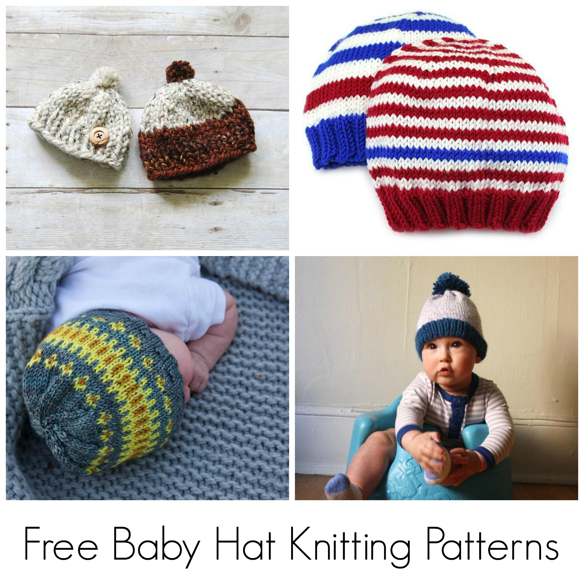 Baby Beanie Hat Knitting Pattern 10 Free Knitting Patterns For Ba Hats On Craftsy