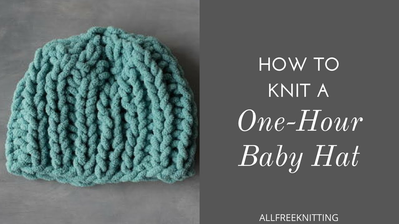 Baby Beanie Hat Knitting Pattern How To Knit A Ba Hat In One Hour