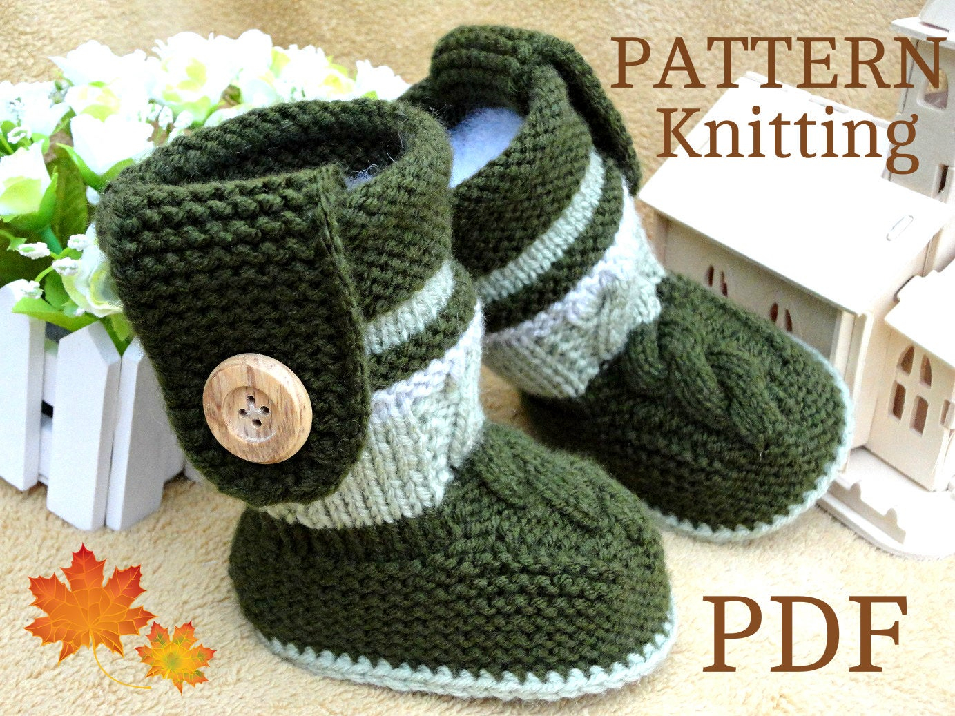 Baby Booties Pattern Knit Knitting Pattern Ba Booties Pattern Knit Ba Shoes Ba Boy Ba Girl Pattern Knit Ba Pattern Infant Shoes Ba Uggs Pdf File Only