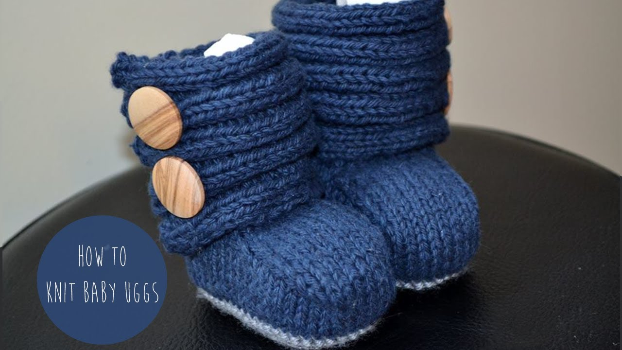 Baby Booties Pattern Knit Knitting Tutorial Ba Uggsbooties