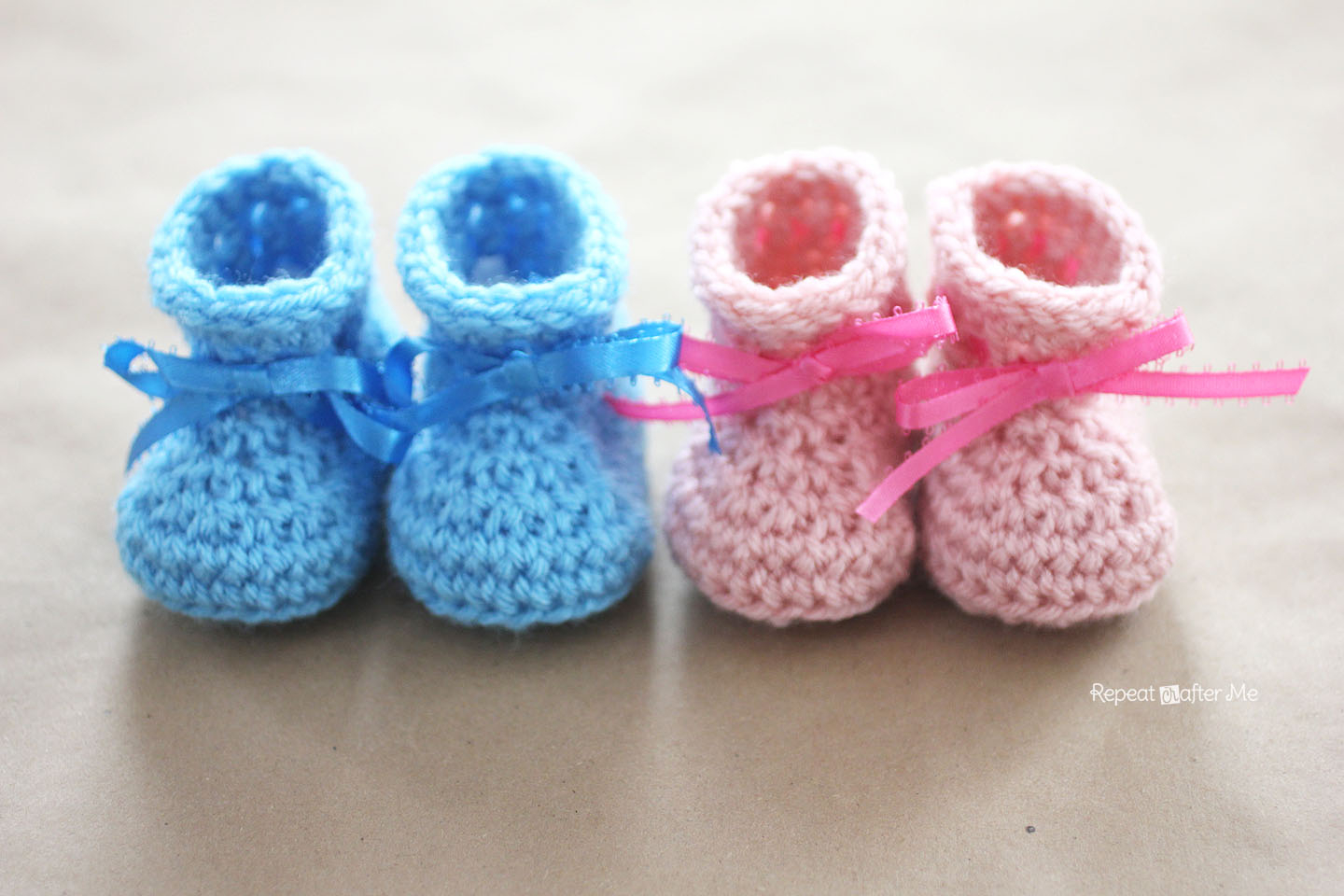 Baby Booties Pattern Knitting Easy Crochet Newborn Ba Booties Pattern Repeat Crafter Me
