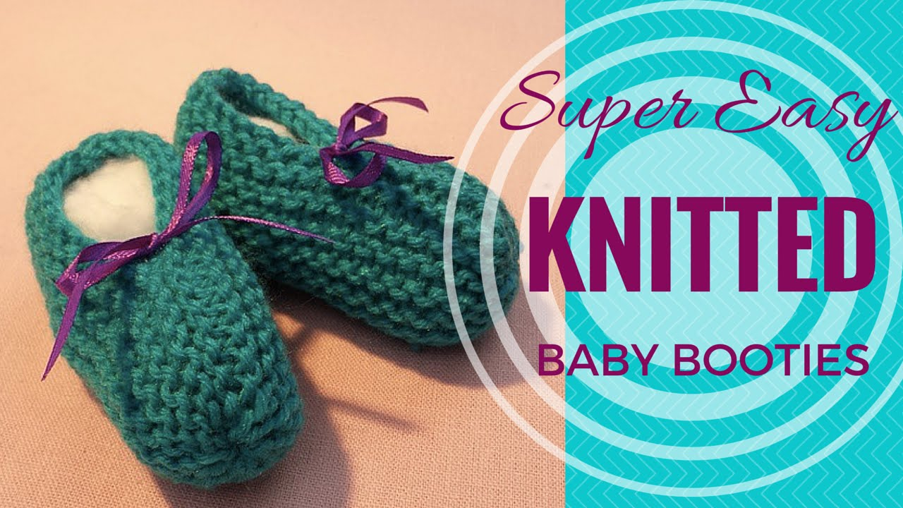 Baby Booties Pattern Knitting Easy Knitted Ba Booties Super Easy