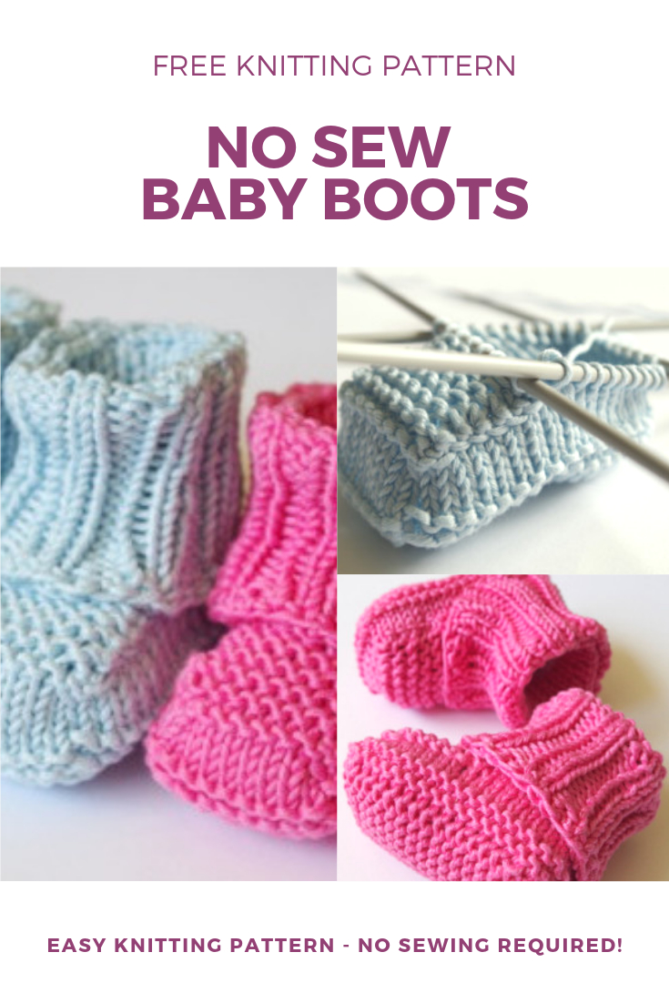 Baby Booties Pattern Knitting Easy No Sew Knitted Ba Booties Pattern Knitting Blog Pattern Duchess