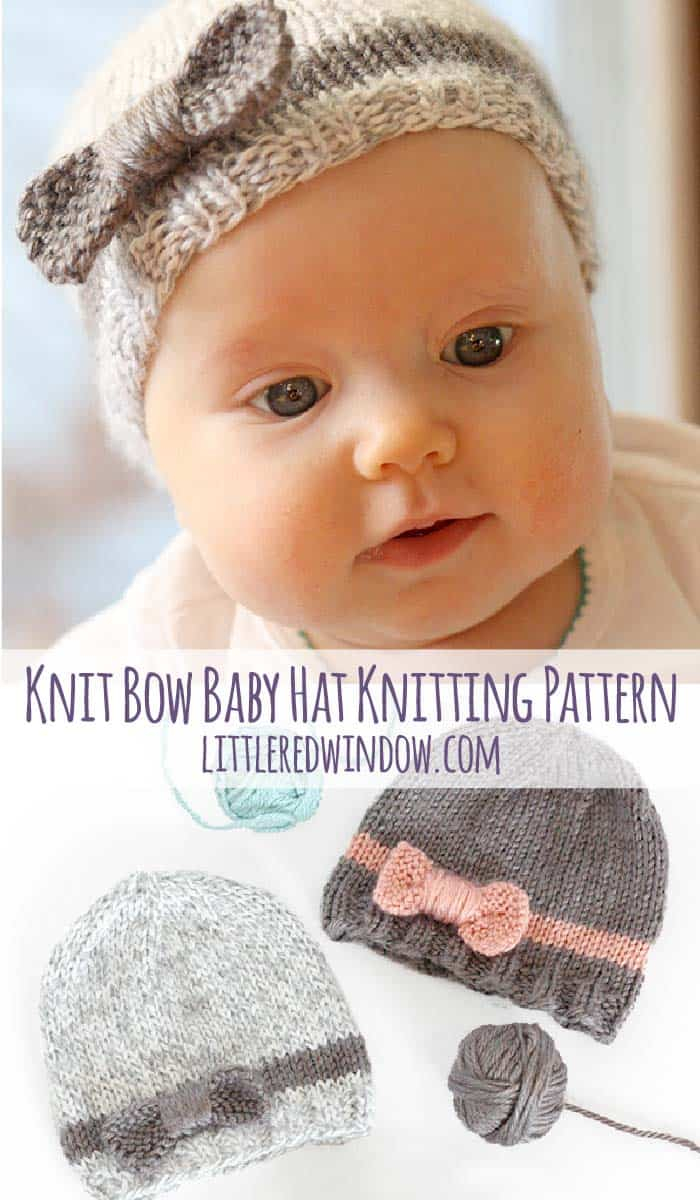Baby Boy Hat Knitting Pattern Bow Ba Hat Knitting Pattern Little Red Window