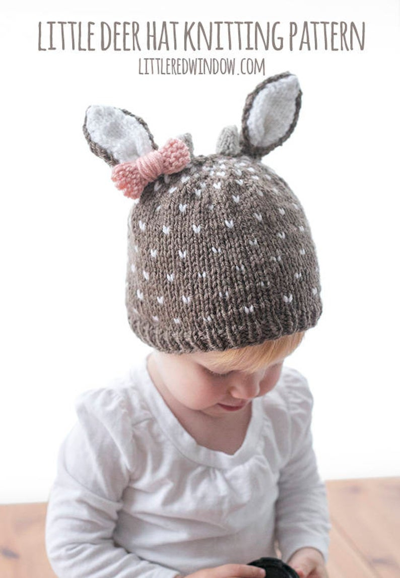 Baby Boy Hat Knitting Pattern Little Deer Hat Knitting Pattern Ba Girl Deer Hat Ba Buck Deer Hat Deer Ba Outfit Newborn Deer Hat Hat With Ears Deer Hat