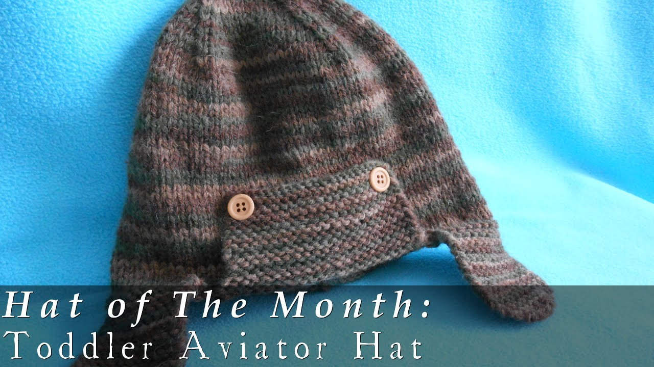 Baby Boy Hat Knitting Pattern Toddler Aviator Hat Knit