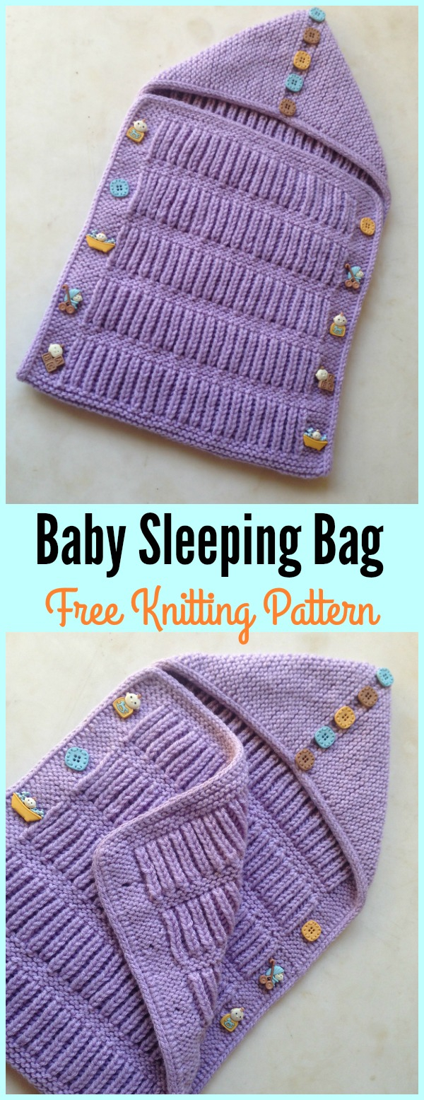 Baby Bunting Bag Knitting Pattern Ba Sleeping Bag Free Knitting Pattern