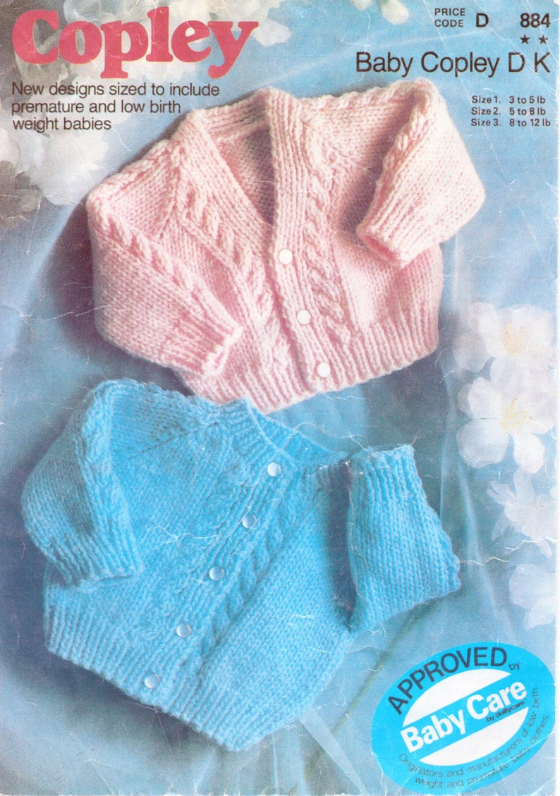 Baby Coat Knitting Pattern Ba Cardigan Knitting Pattern Ba Jacket Newborn Cable Cardigan V Neck Round Dk 13 16 Inch Cable Knitting Pattern Pdf Instant Download