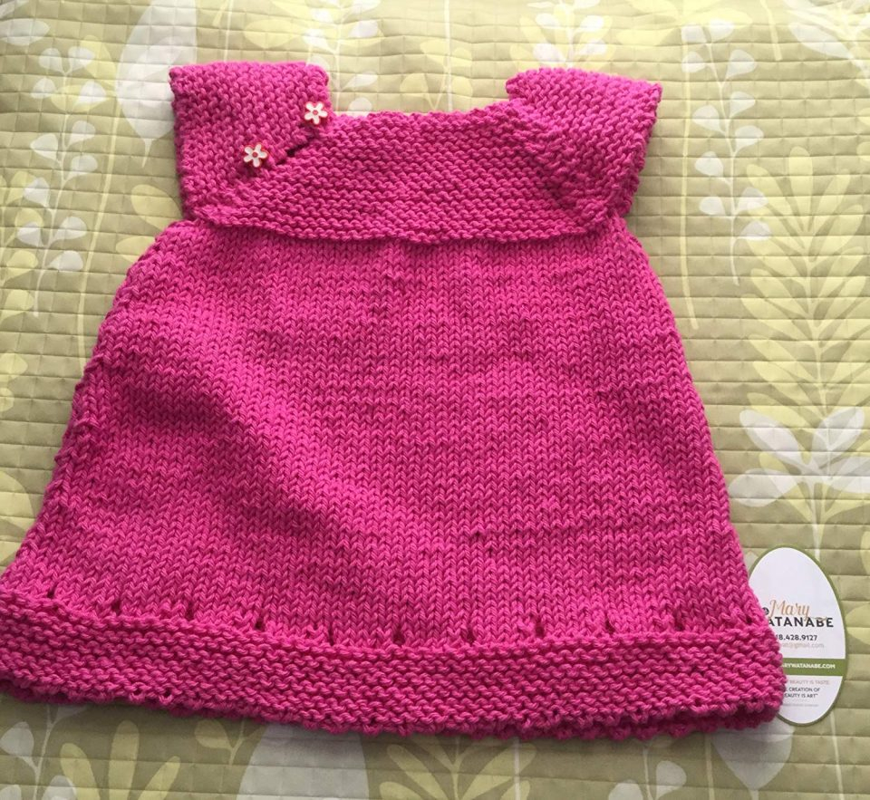 Baby Coat Knitting Pattern Cute Knit Ba Sweater Dress Pink Cotton Yarn Knitted Sweaters For