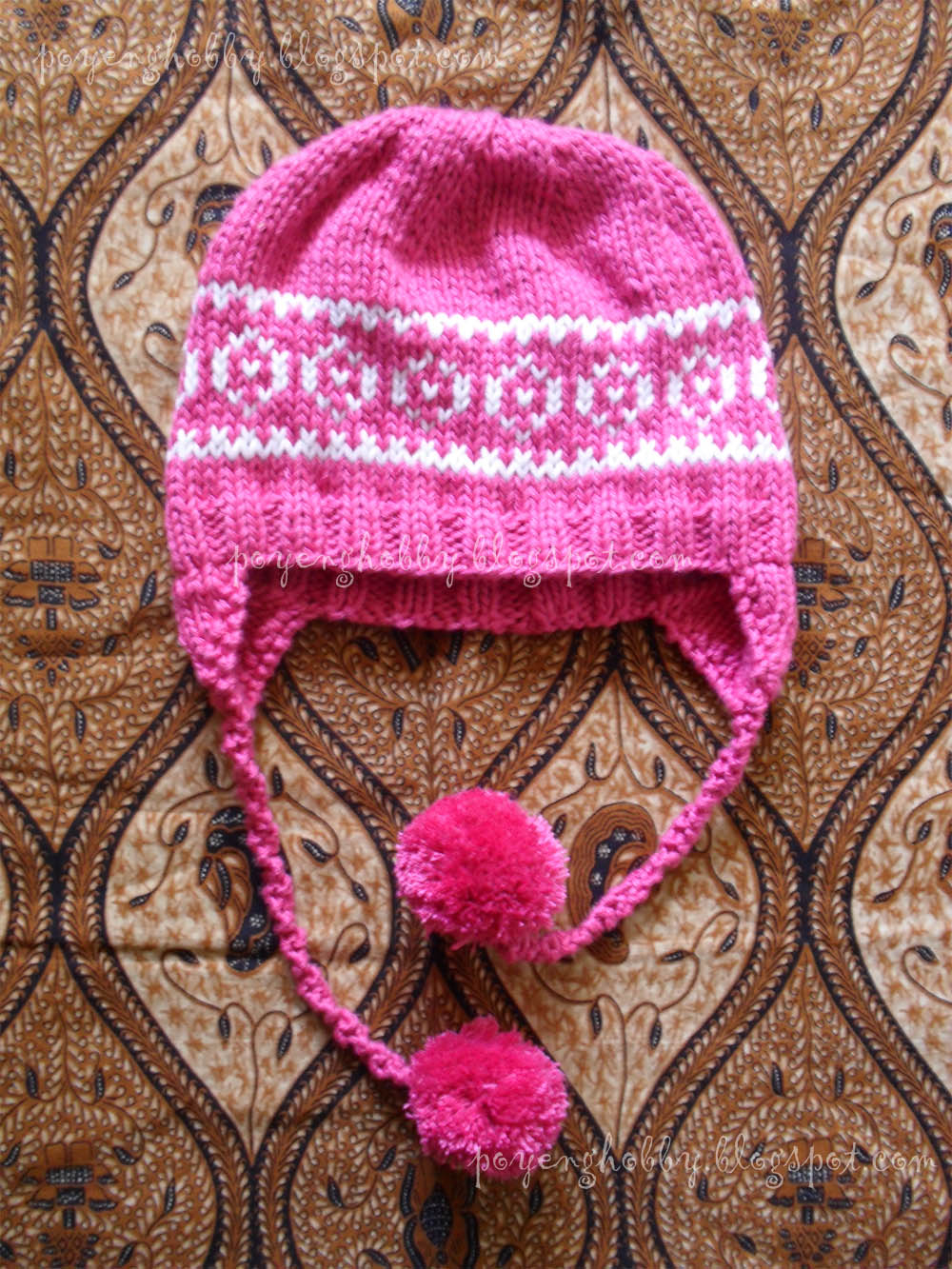 Baby Earflap Hat Knitting Pattern Ajeng Belajar Merajut Knitting With Ajeng Little Diamond Earflap