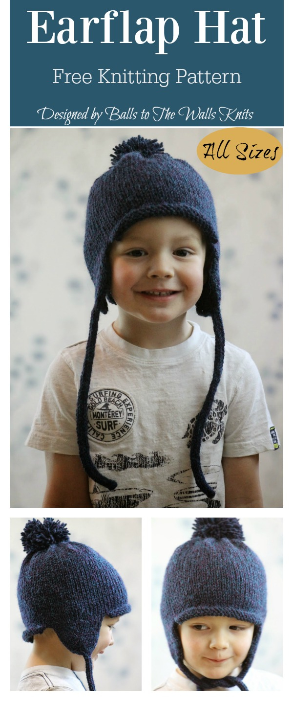 Baby Earflap Hat Knitting Pattern All In The Family Earflap Hat Free Knitting Pattern