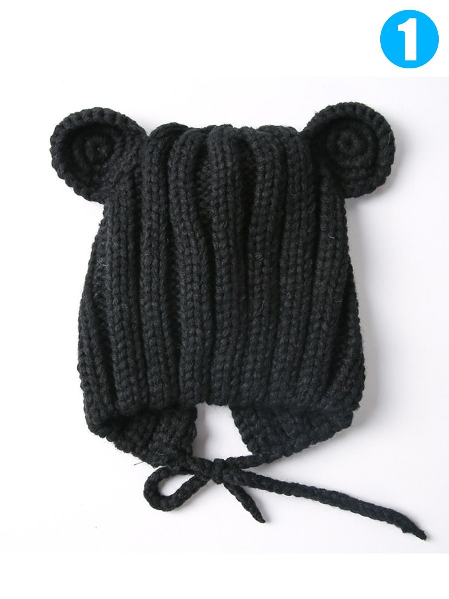 Baby Earflap Hat Knitting Pattern Cute Bear Ear Pattern Knitted Ba Earflap Hat