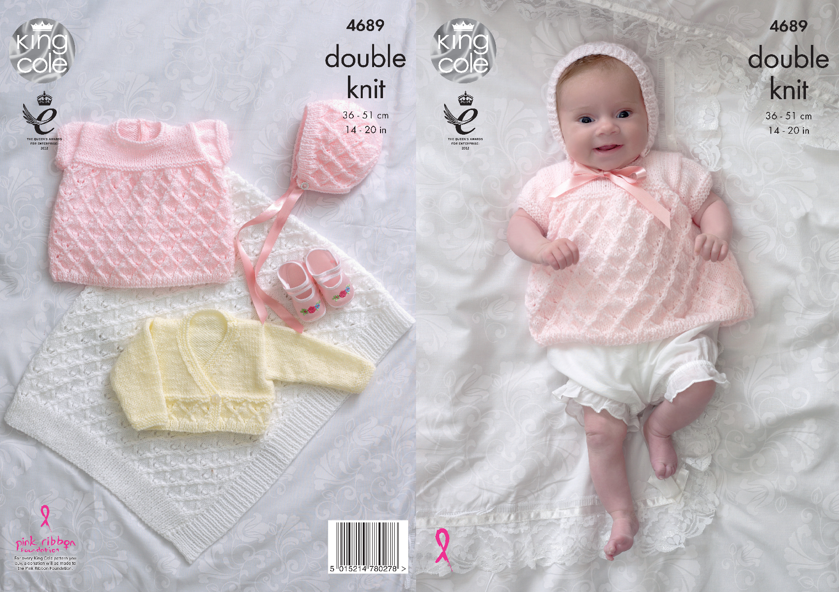 Baby Girl Blanket Knitting Patterns Details About Knitting Pattern Ba Cardigan Angel Top Bonnet Blanket King Cole Dk 4689