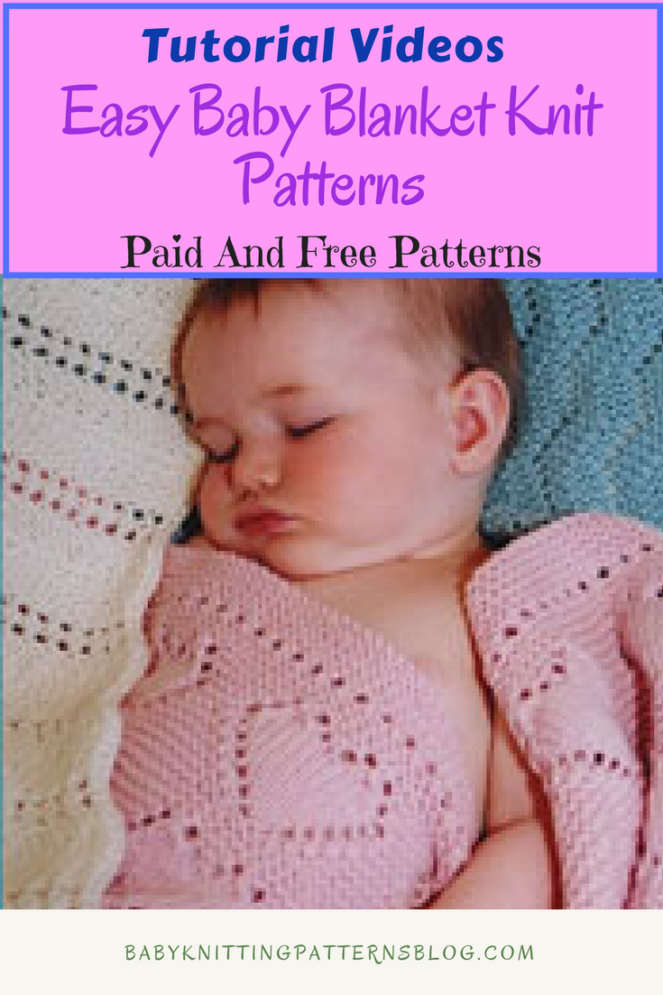 Baby Girl Blanket Knitting Patterns Easy Ba Blanket Knitting Pattern Great Way To Start Knitting