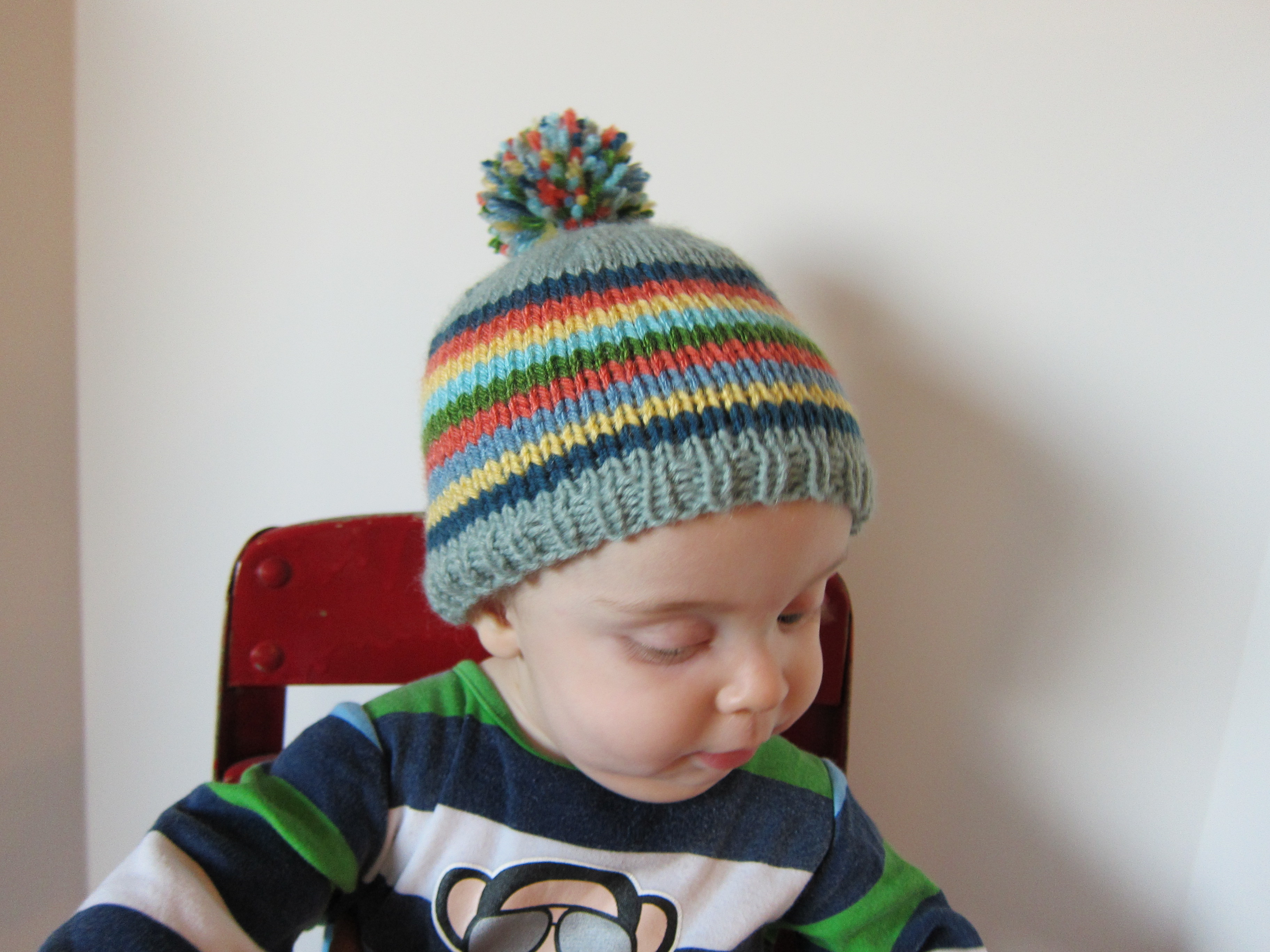 Baby Hat Patterns To Knit Striped Ba Hat Free Pattern Alaska Knit Nat