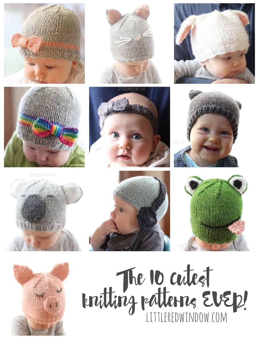 Baby Hat Patterns To Knit The 10 Cutest Free Ba Hat Patterns Ever Little Red Window