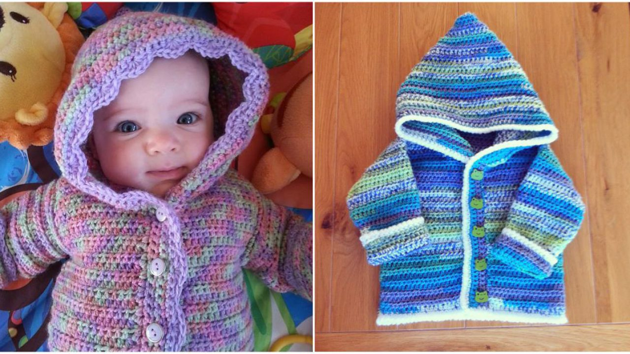 Baby Hoodie Knitting Pattern Free Ba Hoodie Sweet Crochet Pattern Free Styles Idea