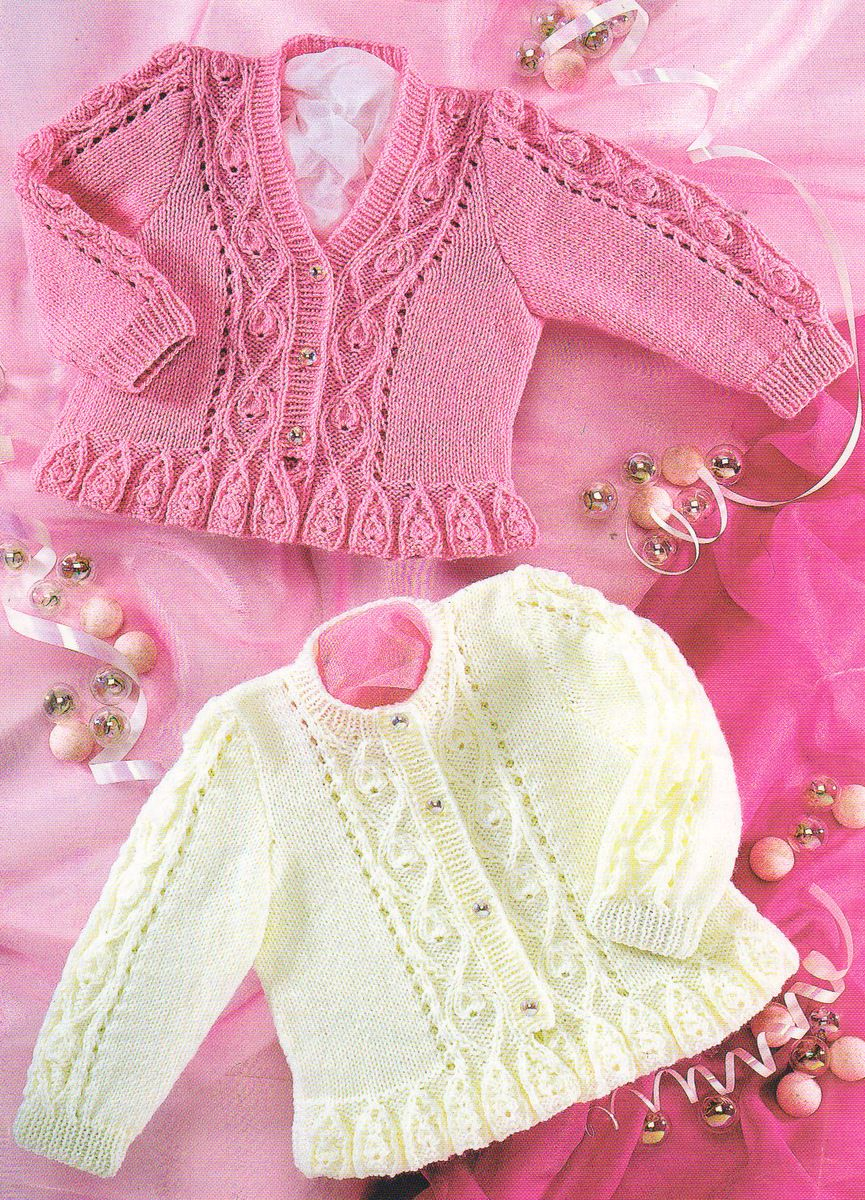 Baby Hoodie Knitting Pattern Free Pdf Knitting Pattern Frilled Edge V Round Neck Ba Cardigan 16 26