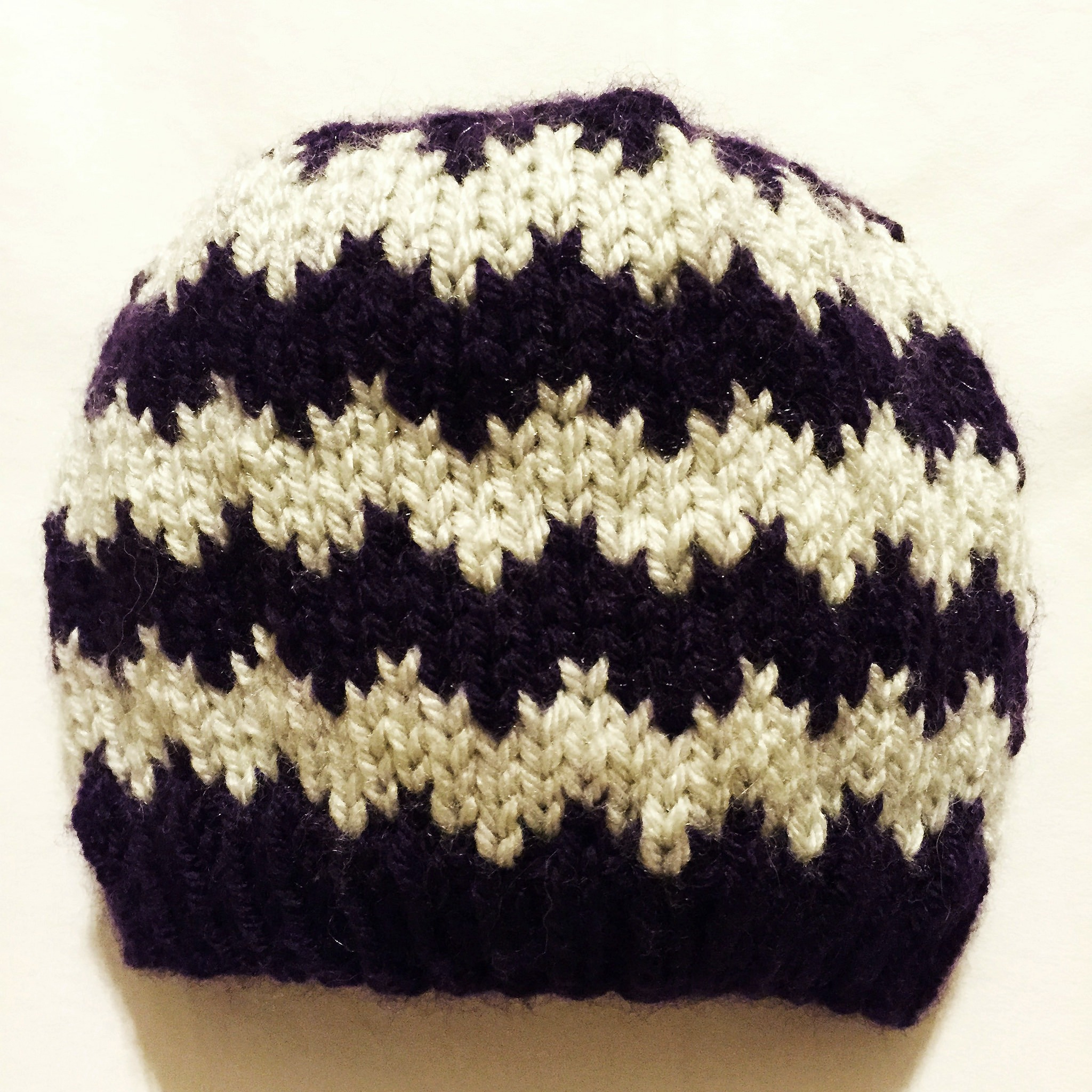 Baby Knitted Hat Pattern Free Knitting Pattern Quick Knit Chevron Ba Hat Pinss Needles