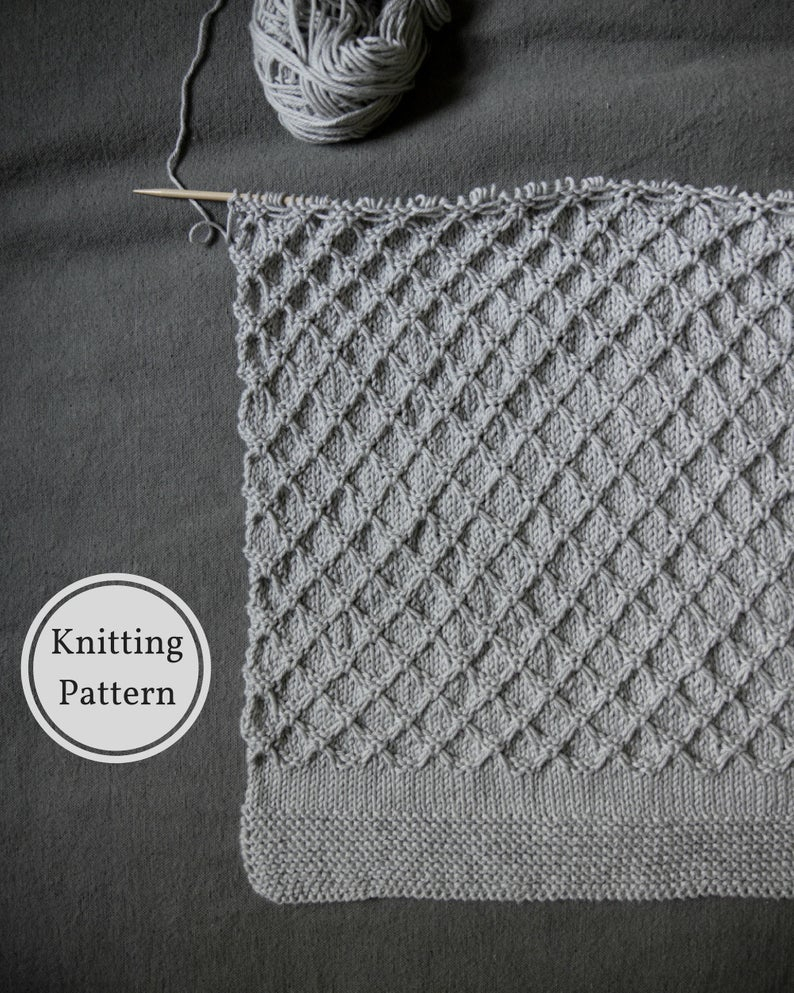 Baby Knitting Patterns Easy Honeycomb Ba Blanket Pattern Easy Knitting Pattern Knitted Ba Blanket Ba Blanket Knitting Pattern Easy Ba Knit Pattern