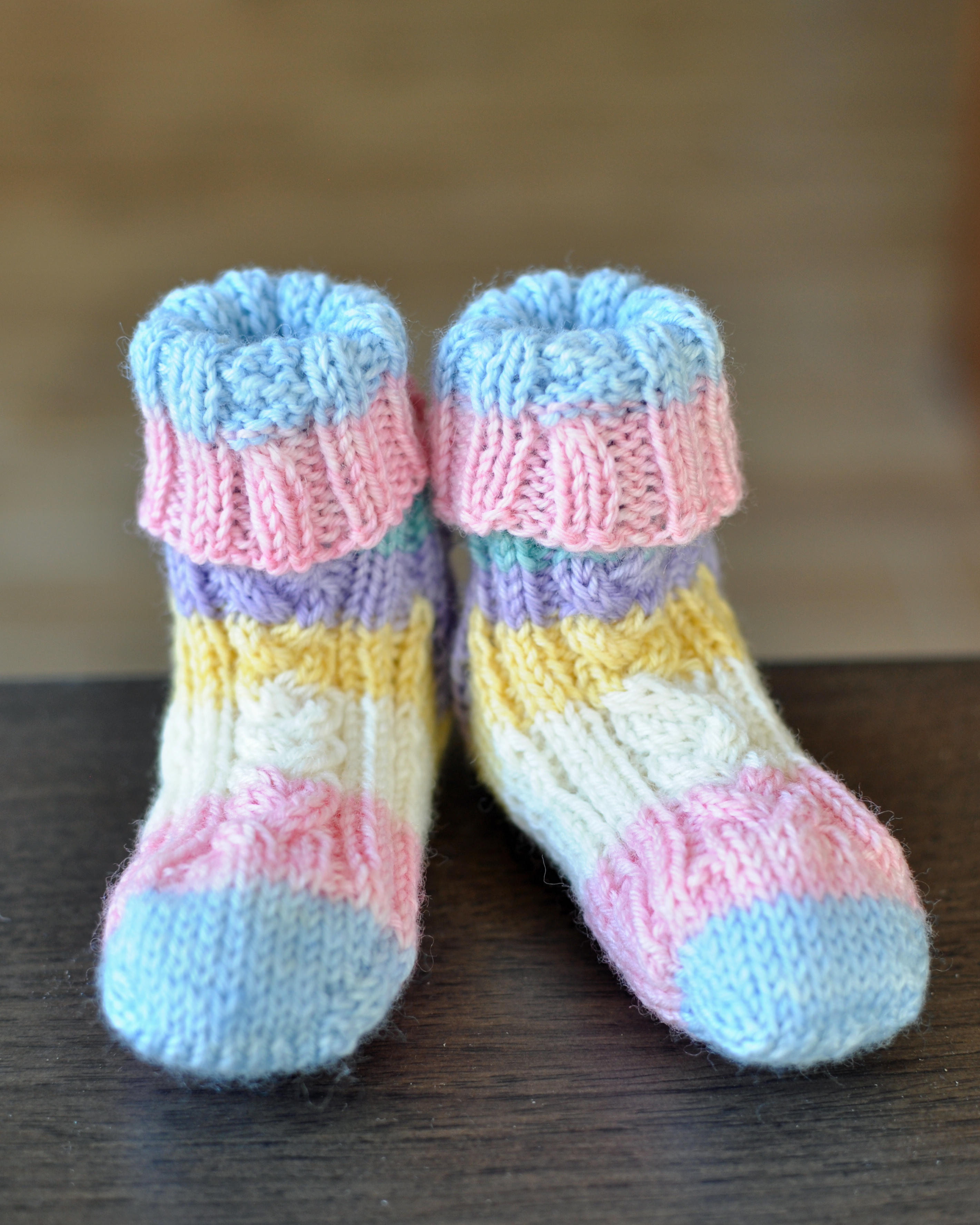 Baby Socks Knitting Patterns Cute Cable Ba Socks Pattern Two Sisters Yarn Company