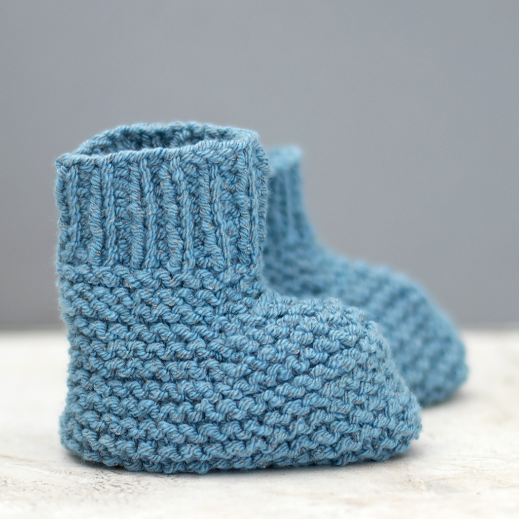 Basic Baby Booties Knitting Pattern Easy Stay On Ba Booties Knitting Pattern Gina Michele