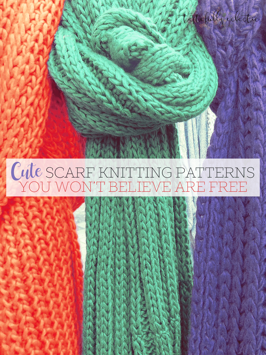 Basic Knitting Scarf Patterns Cute Scarf Knitting Patterns You Wont Believe Are Free Tastefully