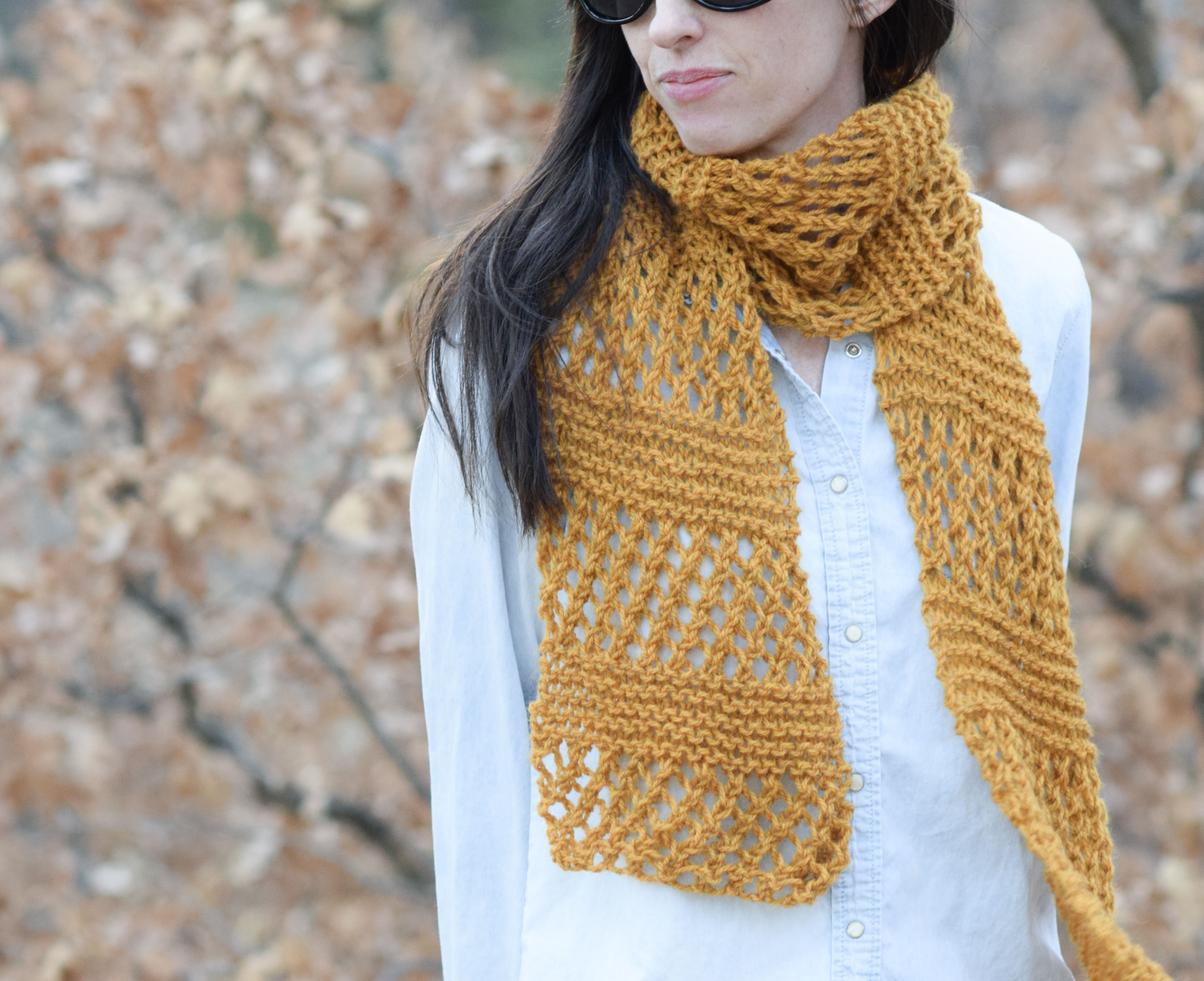 Basic Knitting Scarf Patterns Honeycombs Summer Easy Scarf Knitting Pattern Mama In A Stitch