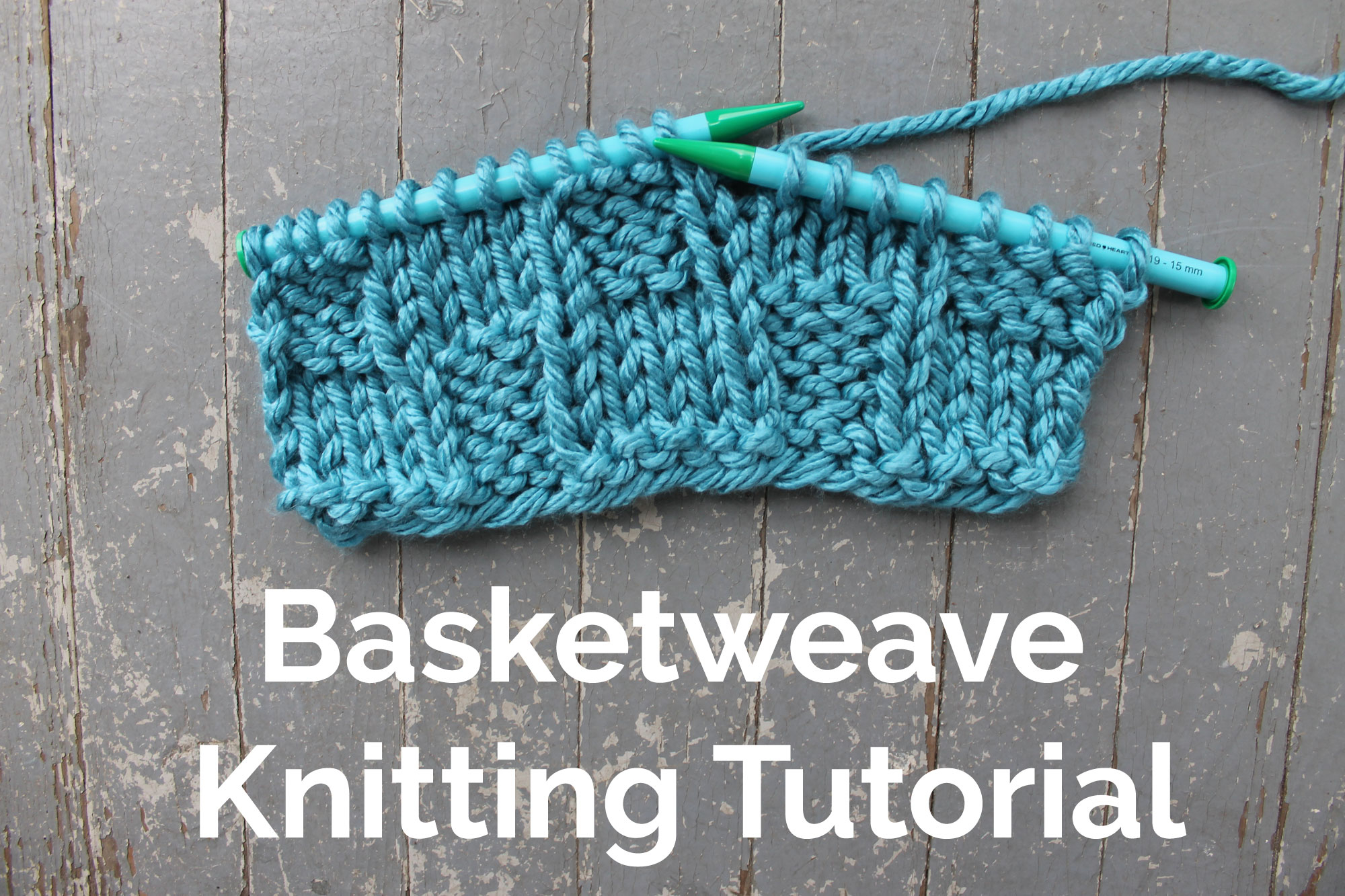 Basket Stitch Knitting Pattern Basket Weave Knitting Tutorial Patterns