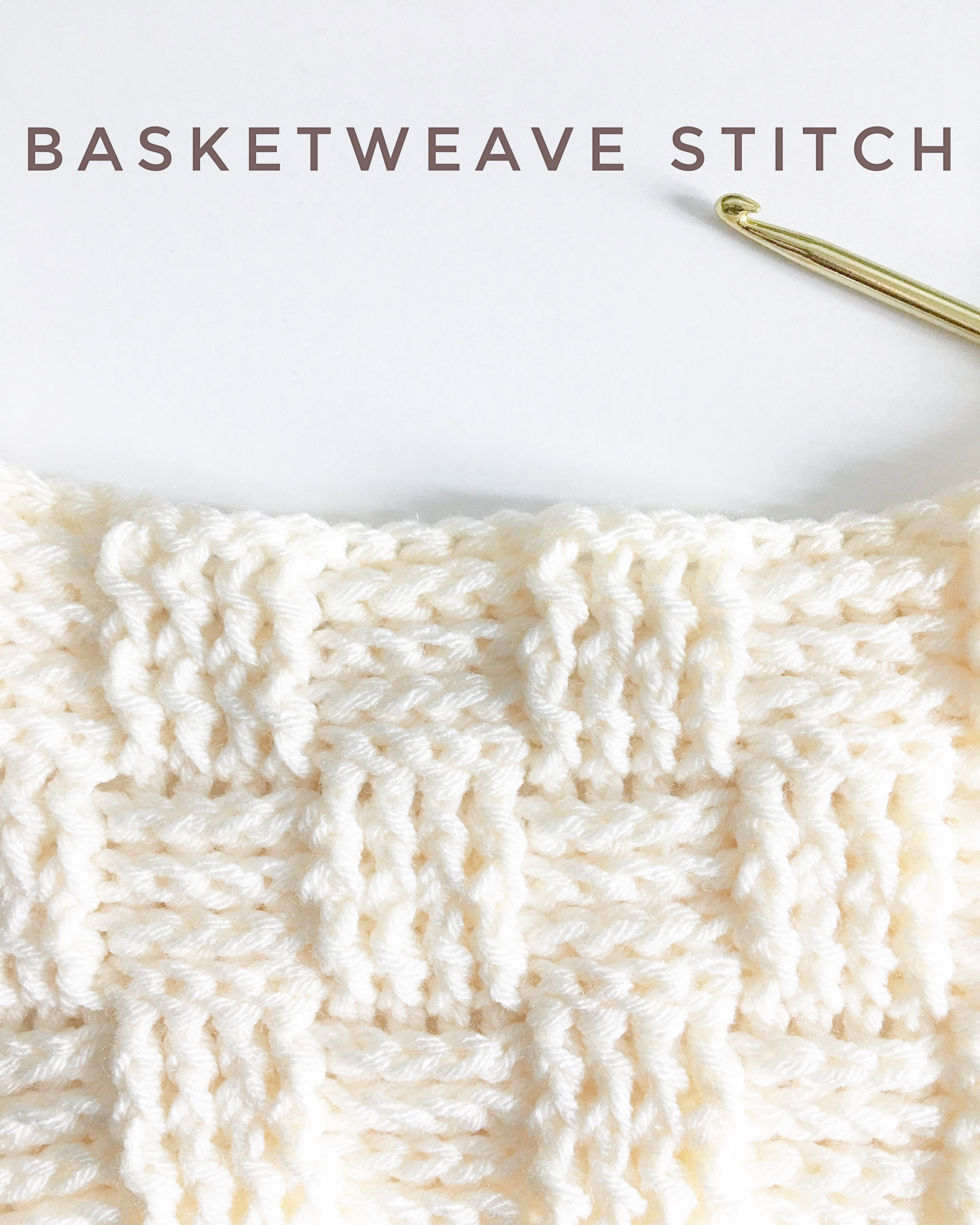 Basket Stitch Knitting Pattern Crochet Basketweave Stitch Daisy Farm Crafts