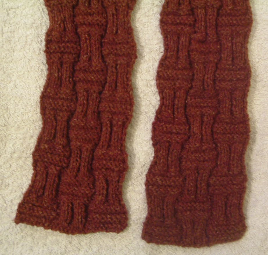 Basket Stitch Knitting Pattern Stitch In Time Double Basket Weave Scarf