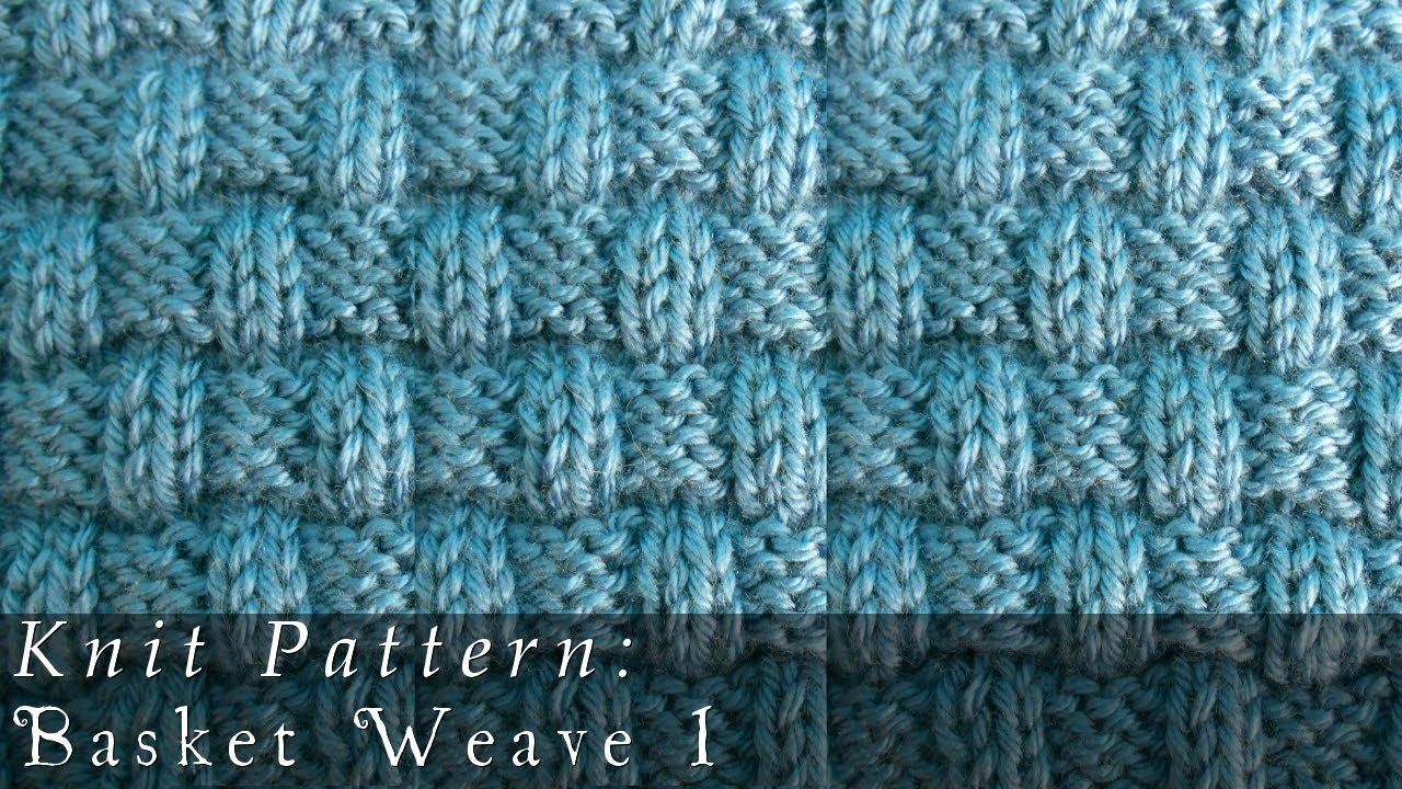 Basket Weave Knit Pattern Basket Weave 1 Knit Pattern