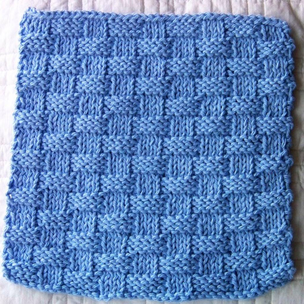 Basket Weave Knit Pattern Basket Weave Dishcloth Pattern
