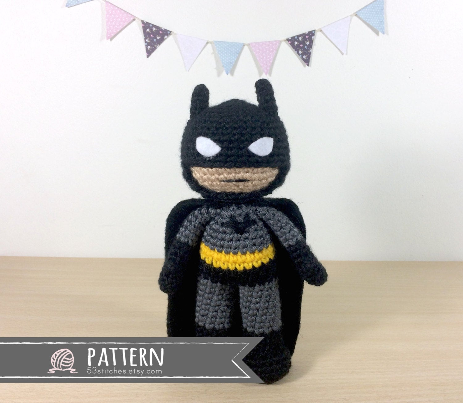 Batman Doll Knitting Pattern Batman Amigurumi Crochet Doll Pattern