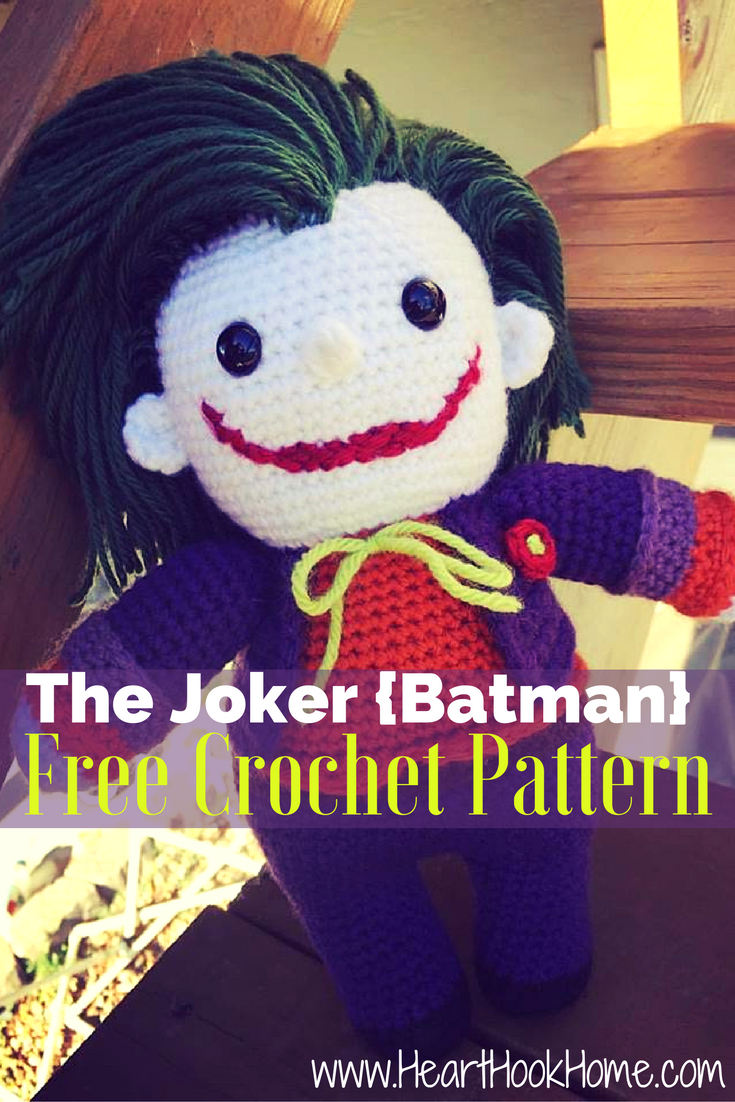 Batman Doll Knitting Pattern The Joker Batman Amigurumi Crochet Pattern