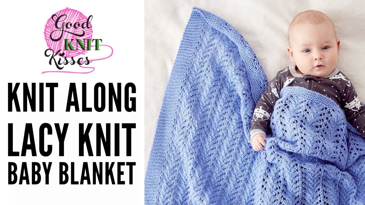 Bernat Patterns Knit Knit Along Lacy Knit Ba Blanket With Bernat Ba Sport