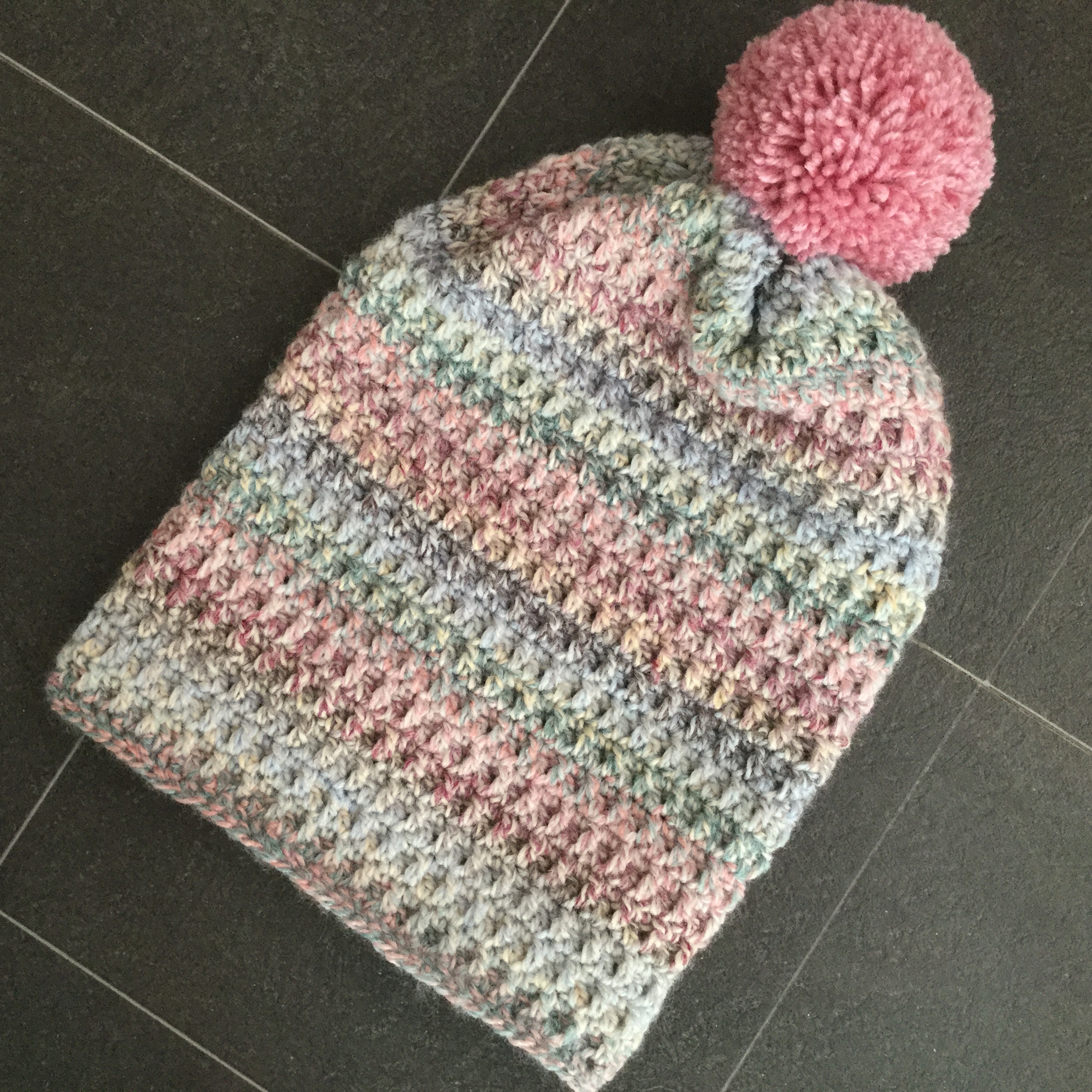 Bobble Hat Knitting Pattern Crochet Bobble Slouch Hat Bobble Hat