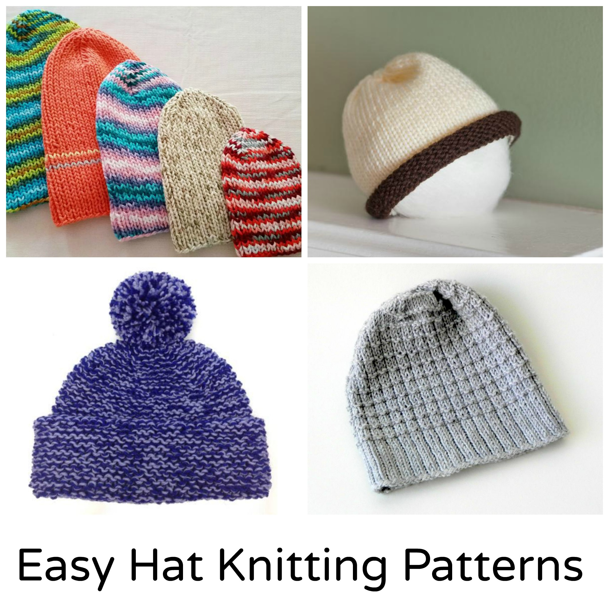 Bobble Hat Knitting Pattern Free Easy Knitting Patterns For Hats Free