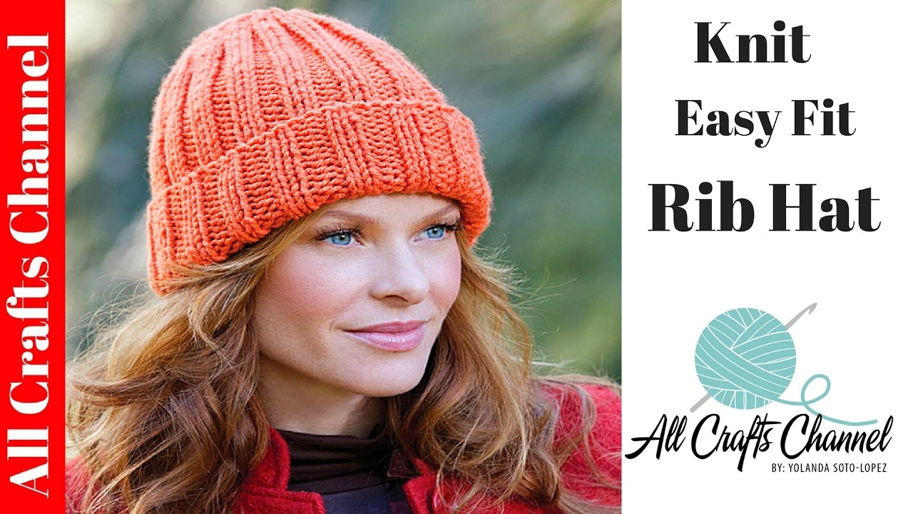 Bobble Hat Knitting Pattern Free How To Knit An Easy Fit Ribbed Hat Yolanda Soto Lopez