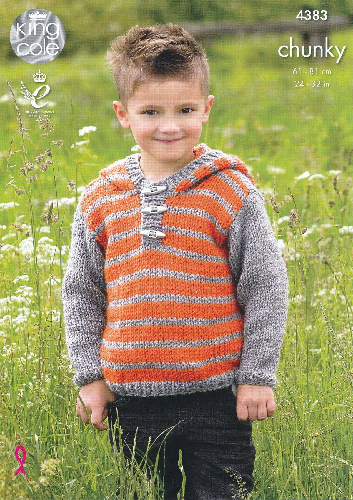 Boy Knitting Patterns Details About Boys Chunky Knitting Pattern King Cole Kids Striped Hooded Sweater Gilet 4383